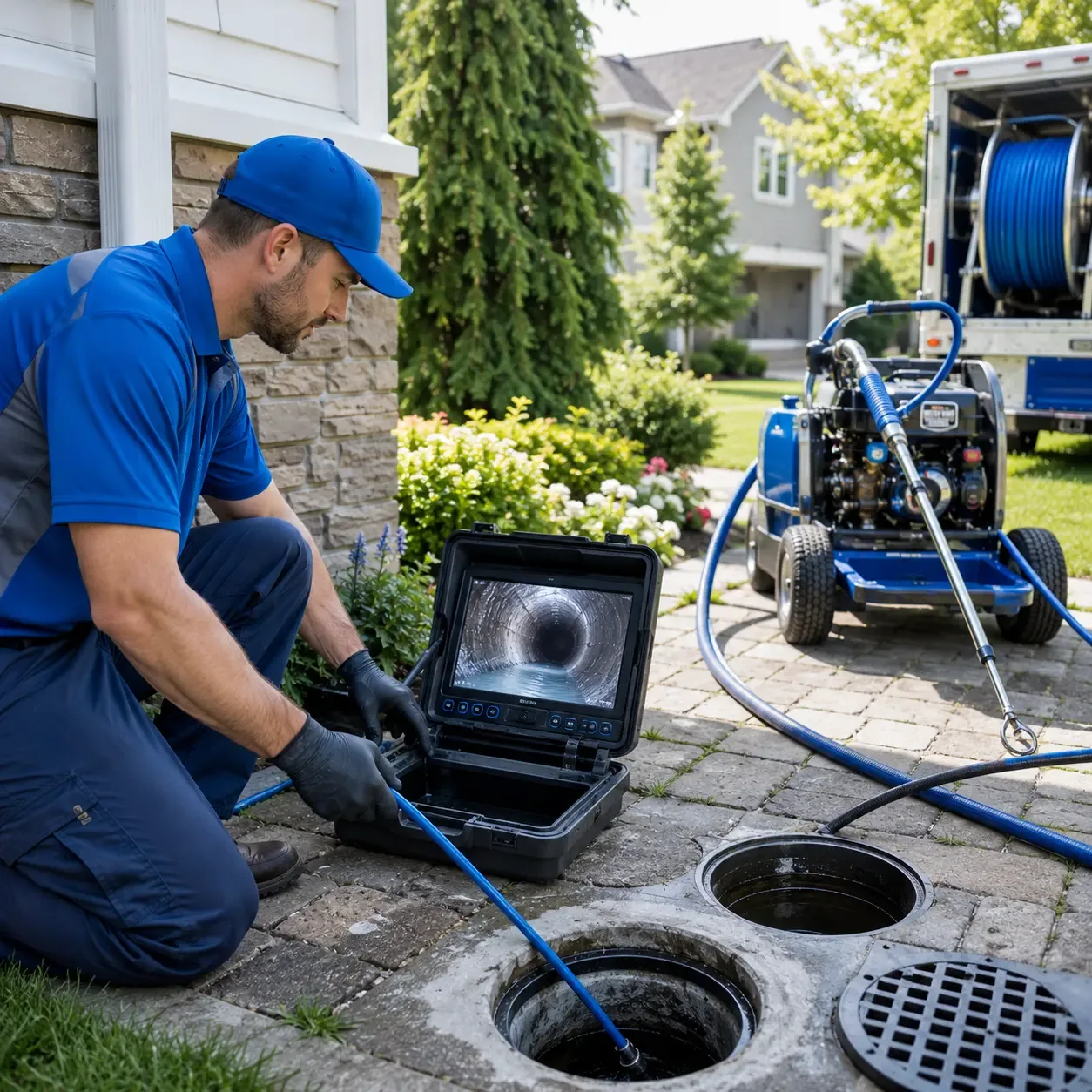 Outdoor drain cleaning professionals serving Austin, PA